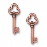 antique copper skeleton keys