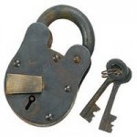 antique padlock